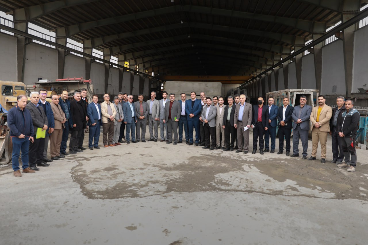 حضور شورای فنی استان کردستان در شرکت مهندسی بتن پیش تنیده